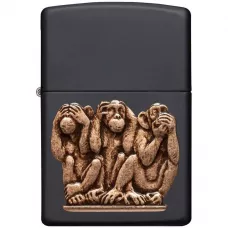 Зажигалка бензиновая Zippo Three Monkeys (29409)