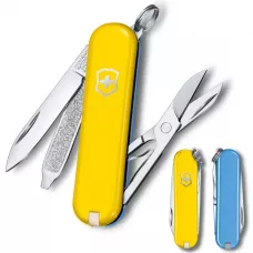 Складной нож Victorinox Classic SD Ukraine Желто-голубой (0.6223.8G.28)