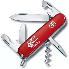 Складной нож Victorinox Spartan Ukraine 91 мм, 12 фунций Трезубец готический белый (1.3603_T0630u)
