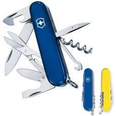 Складной нож Victorinox Climber Ukraine Cине-желтый (1.3703.2.8)