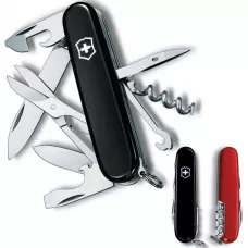 Складной нож Victorinox Climber Ukraine Черно-красный (1.3703.3.1)