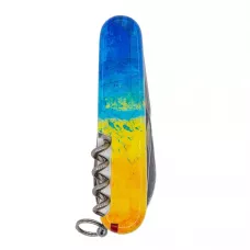 Складной нож Victorinox Climber Ukraine Желто-синий рисунок (1.3703.7_T3100p)