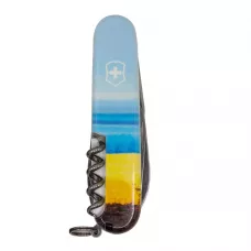 Складной нож Victorinox Huntsman Ukraine 91 мм 15 функций Марка русский военный корабль … Всё (1.3713.7_T3120h)