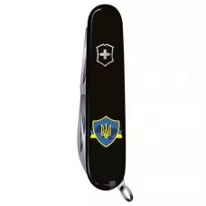 Складной нож Victorinox Climber Ukraine Трезубец на щите с лентой (1.3703.3_T1070u)