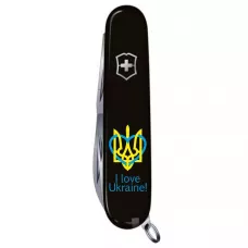 Складной нож Victorinox Climber Ukraine Трезубец с сердцем и I love Ukraine (1.3703.3_T1310u)