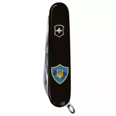 Складной нож Victorinox Huntsman Ukraine Трезубец на щите (1.3713.3_T1080u)