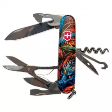 Складной нож Victorinox Climber Zodiac Сапфировый дракон 91 мм 14 функций (1.3703.Z3260p)
