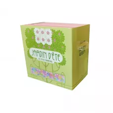 Скринька "Jardin D'ete" метал, кристали, емаль, дзеркальний хром 8,5х8,5х7 см (J98-0419)