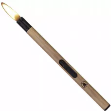 Запальничка газова п'єзо 21 см для розпалювання каміна, свічок, плити "Сірник" Laguiole, пластик, малюнок текстура дерева, коричнева (40411800)