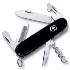 Складаний ніж Victorinox Sportsman 84 мм 13 функцій Чорний (0.3803.3)