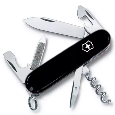 Складаний ніж Victorinox Sportsman 84 мм 13 функцій Чорний (0.3803.3)
