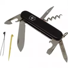 Складаний ніж Victorinox Sportsman 84 мм 13 функцій Чорний (0.3803.3)