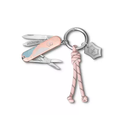 Складаний ніж-брелок 58 мм Victorinox Classic SD Paris Style, 7 функцій, рожевий (0.6223.E221)