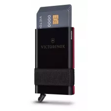 Швейцарська смарт-карта з гаманцем-картхолдером 10 функцій VICTORINOX Smart Card Wallet Iconic Red104х65х17мм, червоний/чорний (0.7250.13)