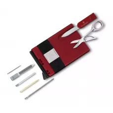 Швейцарська смарт-карта з гаманцем-картхолдером 10 функцій VICTORINOX Smart Card Wallet Iconic Red104х65х17мм, червоний/чорний (0.7250.13)