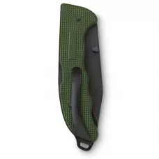 Швейцарський кишеньковий ніж 136 мм Victorinox EVOKE BSH Alox 4 функції, чорне лезо, рифлені зелені накладки, блокування, кліп (0.9425.DS24)