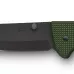 Швейцарський кишеньковий ніж 136 мм Victorinox EVOKE BSH Alox 4 функції, чорне лезо, рифлені зелені накладки, блокування, кліп (0.9425.DS24)
