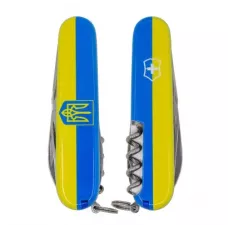 Складаний ніж Victorinox Spartan Ukraine Герб на прапорі (1.3603.3_T3040p)