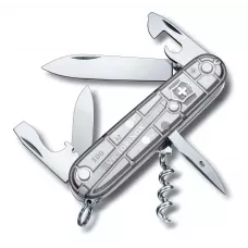 Складаний ніж 91 мм Victorinox Spartan SilverTech 2 шари, 12 функцій,прозорий сріблястий, блістер (1.3603.T7B1)