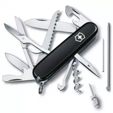 Складаний ніж Victorinox Huntsman 91 мм 18 функцій Чорний (1.3715.3)