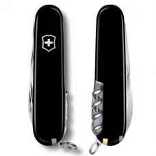 Складаний ніж Victorinox Huntsman 91 мм 18 функцій Чорний (1.3715.3)
