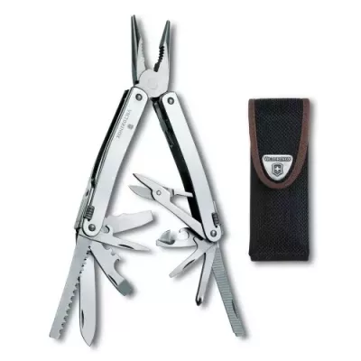 Мультитул 105 мм з нейлоновим чохлом Victorinox SwissTool Spirit X 24 функції (3.0224.N)