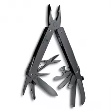Мультитул 115 мм Victorinox SwissTool MXBS розкриття леза однією рукою, 26 функцій, нейлоновий чохол, колір чорний (3.0326.M3N)