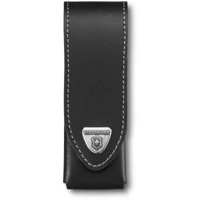 40523.30 чохол "Victorinox" на пояс шкір.чорн на липучці (111мм) до 4шарів в подар. упак.