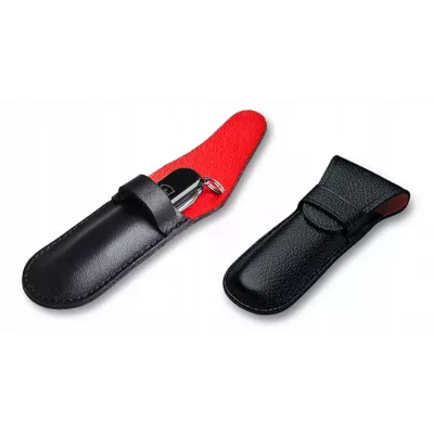 Чохол для середніх складаних ножів 84-91 мм Victorinox 1-2 шари, шкіра, чорний (4.0636)