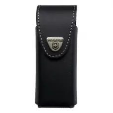 Чохол на пояс шкіряний для мультитулів 115мм Victorinox SwissTool Spirit Plus з відділенями для набору біт, монтажного ключа та штопора, чорний (4.0833.L)