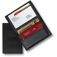 Чохол для швейцарських карток SwissCard Victorinox шкірозамінник, чорний (4.0873.V)