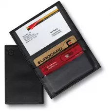 Чохол для швейцарських карток SwissCard Victorinox шкірозамінник, чорний (4.0873.V)