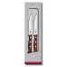 Набір з двох ножів для стейка 12 см Victorinox Wood Steak Set гладке лезо, дерев'яна ручка, подарункова коробка (5.1200.12G)