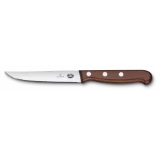 Набір з двох ножів для стейка 12 см Victorinox Wood Steak Set гладке лезо, дерев'яна ручка, подарункова коробка (5.1200.12G)