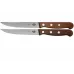 Набір з двох ножів для стейка 12 см Victorinox Wood Steak Set гладке лезо, дерев'яна ручка, подарункова коробка (5.1200.12G)