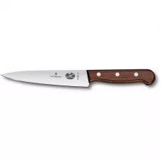 Обробний ніж 15см Victorinox Wood Carving із гладким лезом та дерев'яною ручкою із сосни (5.2000.15RAD)
