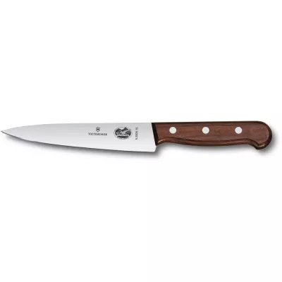 Обробний ніж 15см Victorinox Wood Carving із гладким лезом та дерев'яною ручкою із сосни (5.2000.15RAD)