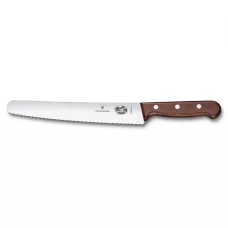 Кухонний ніж для хліба та кондитерських виробів 22 см Victorinox Wood Bread & Pastry з лезом серрейтор та дерев'яною ручкою (подарункова коробка) (5.2930.22G)