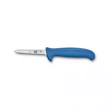 Кухонний ніж для обробки птиці 8 см Victorinox Small Fibrox Poultry лезо вузьке, гладке синя ручка (5.5902.08S)