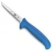 Кухонний обробний ніж для птиці 9 см Victorinox Small Fibrox Poultry лезо вузьке синя ручка (5.5902.09S)