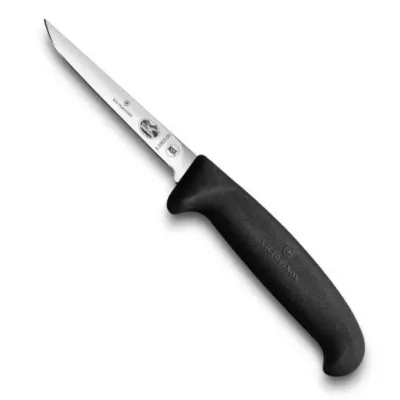 Кухонний обробний ніж для птиці 9 см Victorinox Poultry Small вузьке лезо, чорний (5.5903.09S)