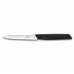 Кухонний ніж 10 см для різання та чищення, універсальний Victorinox Swiss Modern Paring Knife гладке лезо, чорний (6.9003.10)
