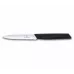 Кухонний ніж 10 см для різання, чищення, універсальний Victorinox Swiss Modern Paring Knife хвилясте лезо, чорний (6.9003.10W)