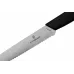 Кухонний ніж 10 см для різання, чищення, універсальний Victorinox Swiss Modern Paring Knife хвилясте лезо, чорний (6.9003.10W)