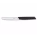 Ніж кухонний столовий 11 см із закругленим кінчиком Victorinox Swiss Modern Tomato and Table Knife, хвилясте лезо, чорний (6.9003.11W)