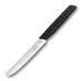 Ніж кухонний столовий 11 см із закругленим кінчиком Victorinox Swiss Modern Tomato and Table Knife, хвилясте лезо, чорний (6.9003.11W)