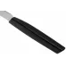 Ніж кухонний столовий 11 см із закругленим кінчиком Victorinox Swiss Modern Tomato and Table Knife, хвилясте лезо, чорний (6.9003.11W)