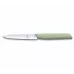 Кухонний ніж універсальний 10 см Victorinox Swiss Modern Paring Knife для різання та чищення, гладке лезо зелений (6.9006.1042)