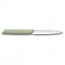 Кухонний ніж універсальний 10 см Victorinox Swiss Modern Paring Knife для різання та чищення, гладке лезо зелений (6.9006.1042)