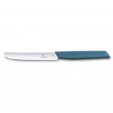 Кухонний ніж столовий 11 см Victorinox Swiss Modern, пряме лезо із закругленим кінчиком, волошково-синій (6.9006.112)